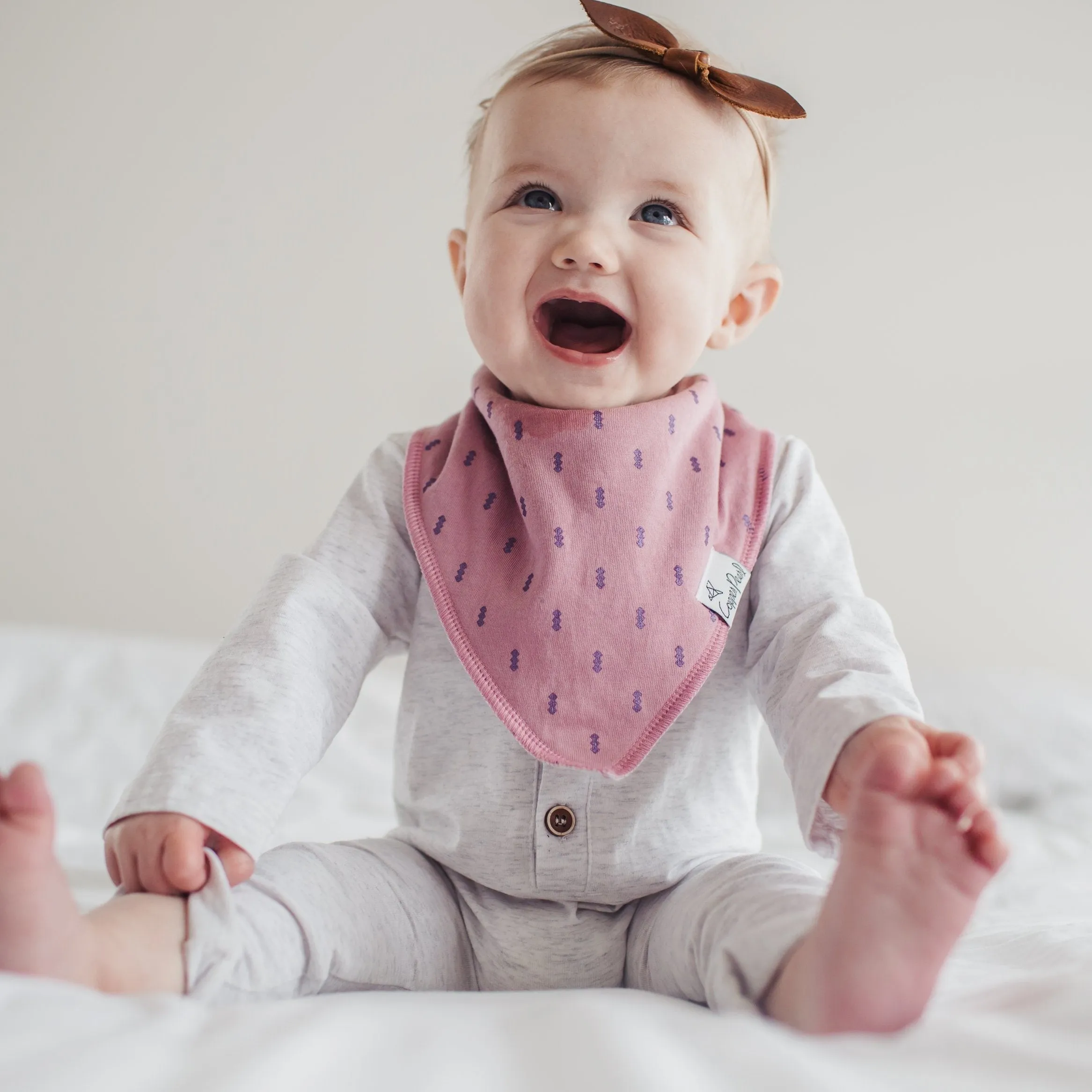 Copper Pearl Baby Bandana Bibs | Lola