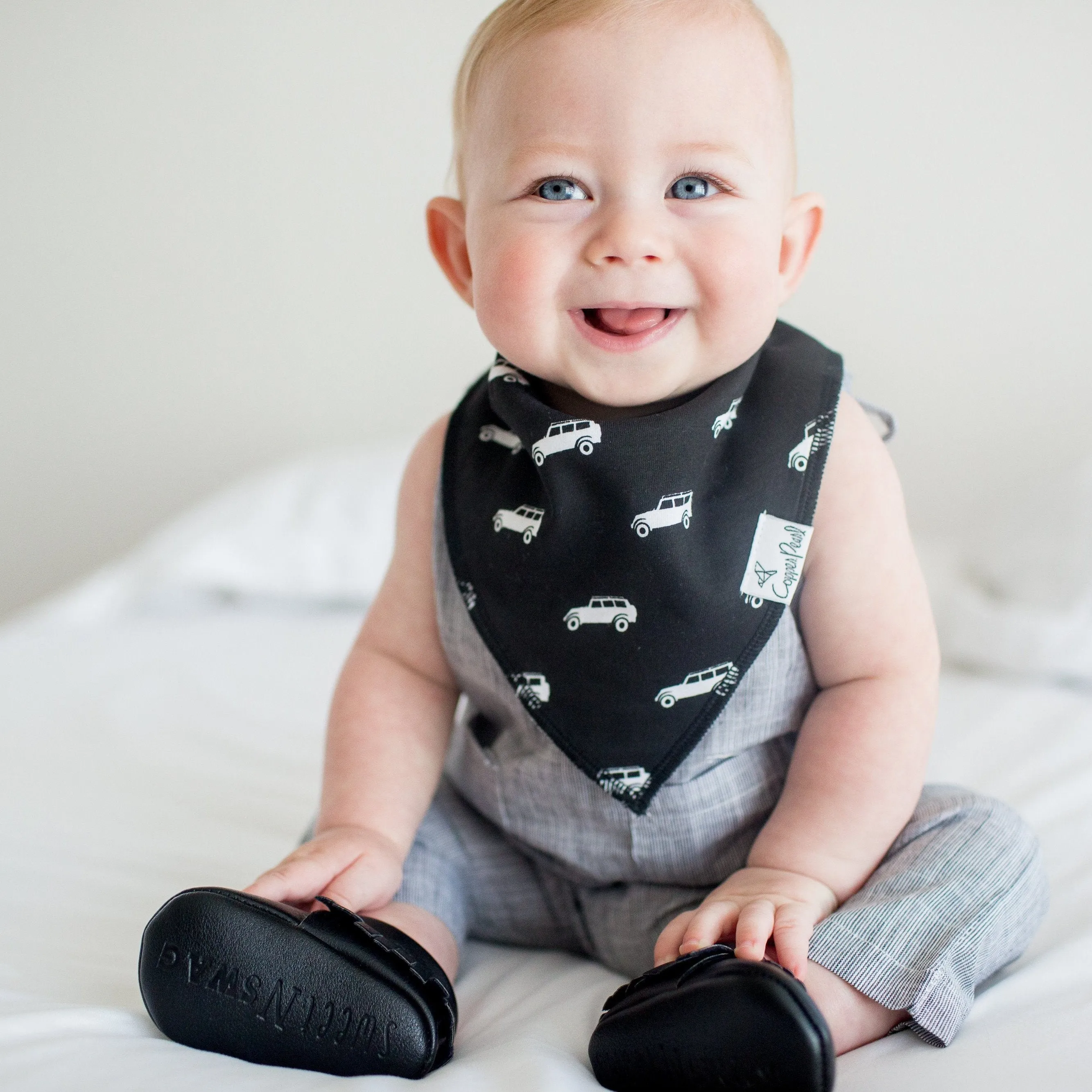 Copper Pearl Baby Bandana Bibs | Safari
