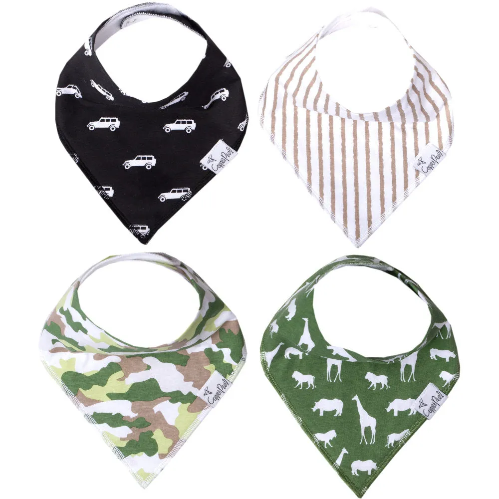 Copper Pearl Baby Bandana Bibs | Safari