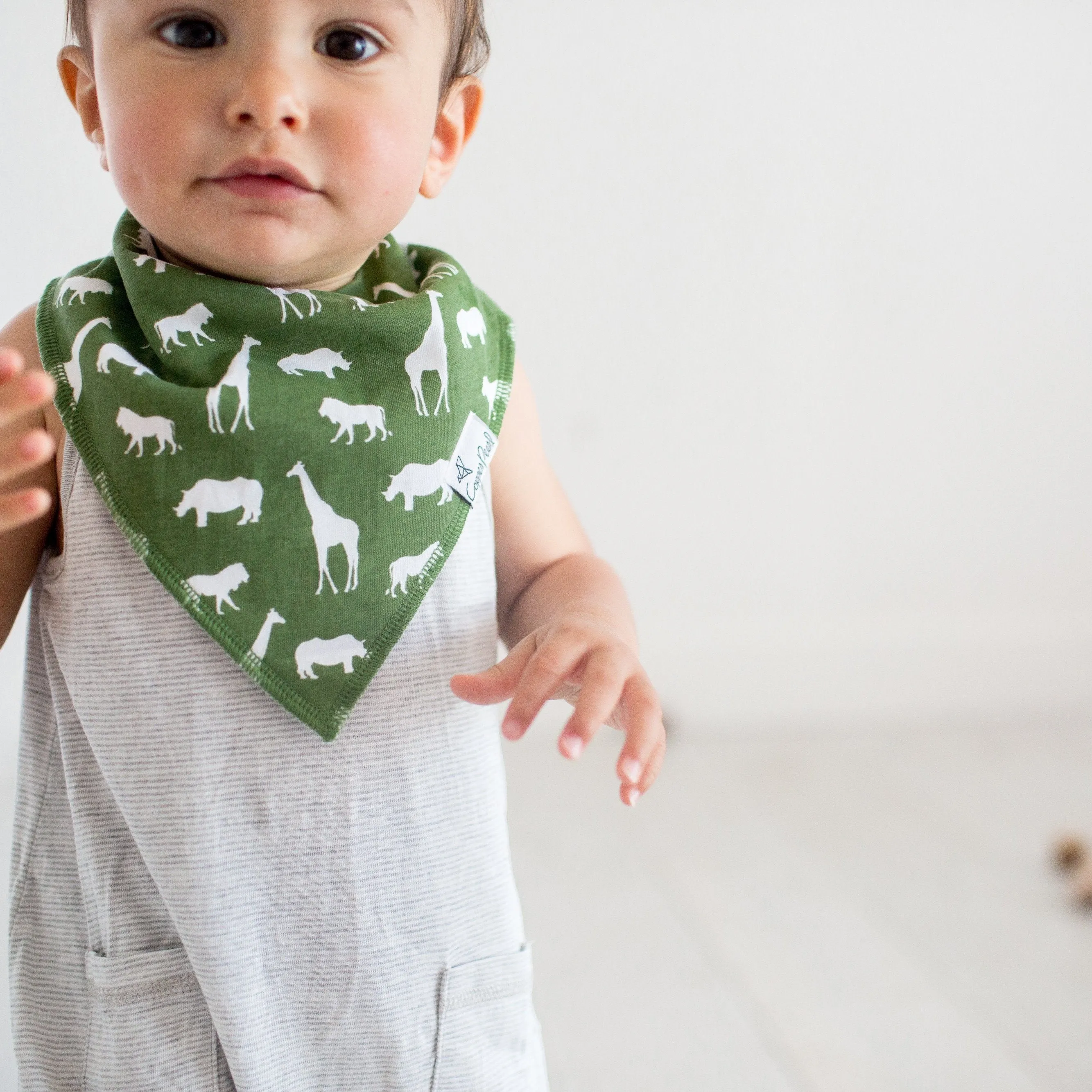 Copper Pearl Baby Bandana Bibs | Safari