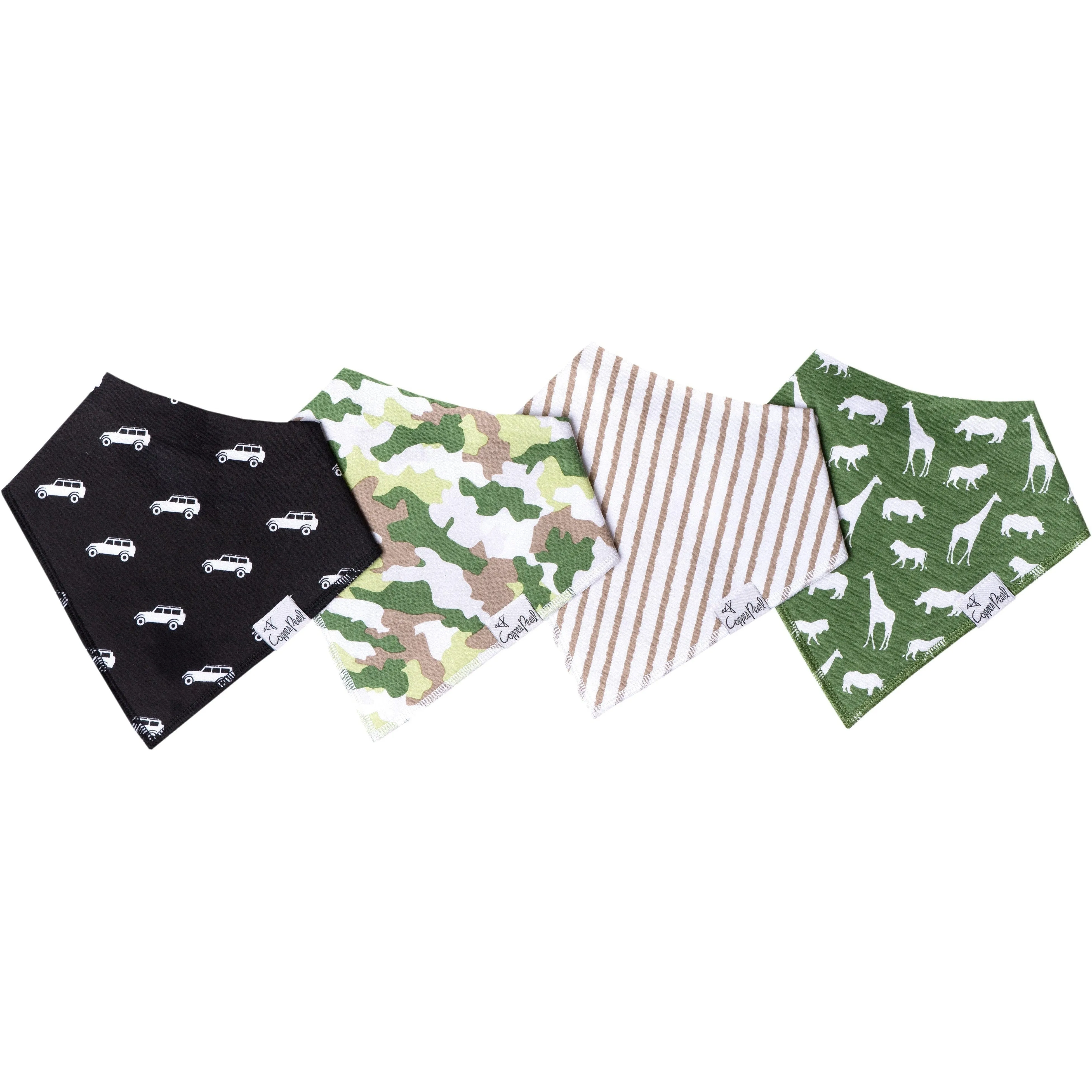 Copper Pearl Baby Bandana Bibs | Safari