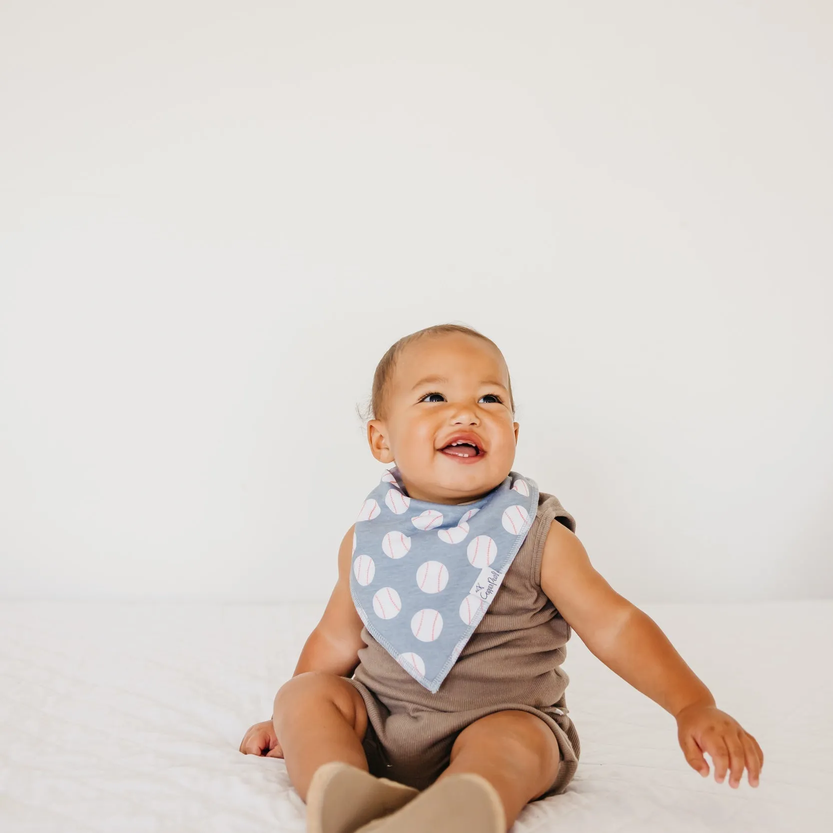 Copper Pearl Baby Bandana Bibs | Slugger