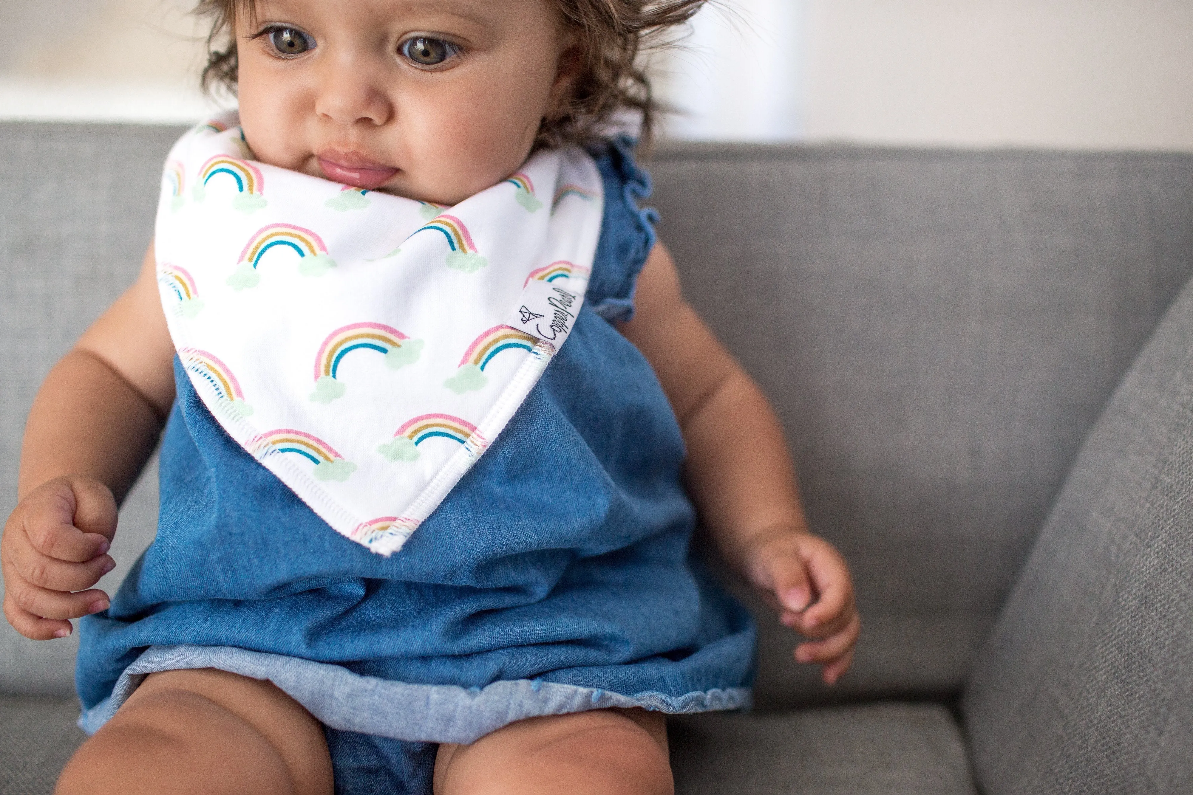 Copper Pearl Baby Bandana Bibs - Whimsy