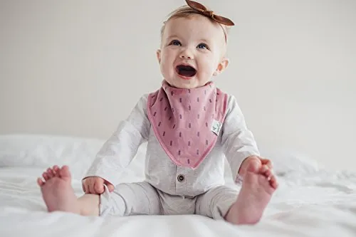 Copper Pearl Baby Bandana Drool Bibs for Drooling and Teething 4 Pack Gift Set for Girls, Lola"