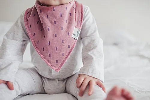 Copper Pearl Baby Bandana Drool Bibs for Drooling and Teething 4 Pack Gift Set for Girls, Lola"