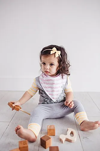 Copper Pearl Baby Bandana Drool Bibs for Drooling and Teething 4 Pack Gift Set for Girls, Lola"