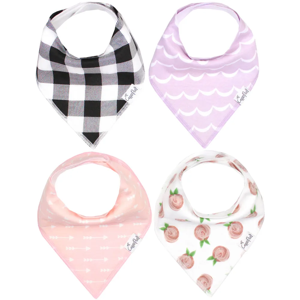 Copper Pearl - Bandana Bib (4 pack) - Rosie