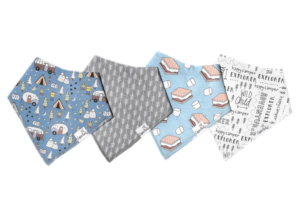 Copper Pearl Bandana Bib 4 Piece Set