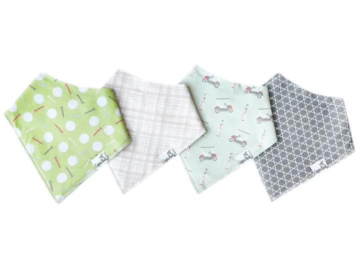 Copper Pearl Bandana Bib 4 Piece Set