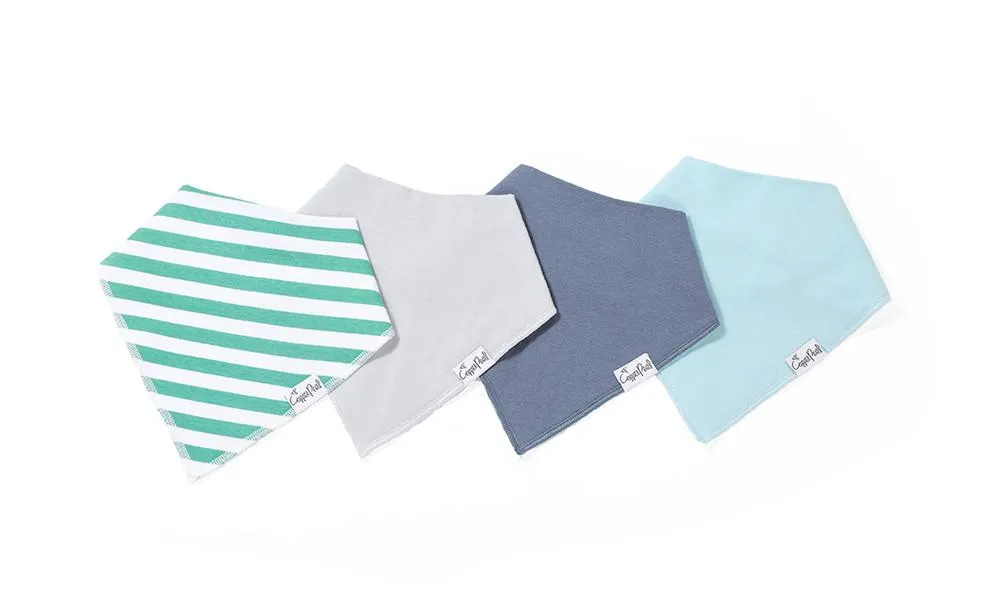 Copper Pearl Bandana Bib 4 Piece Set