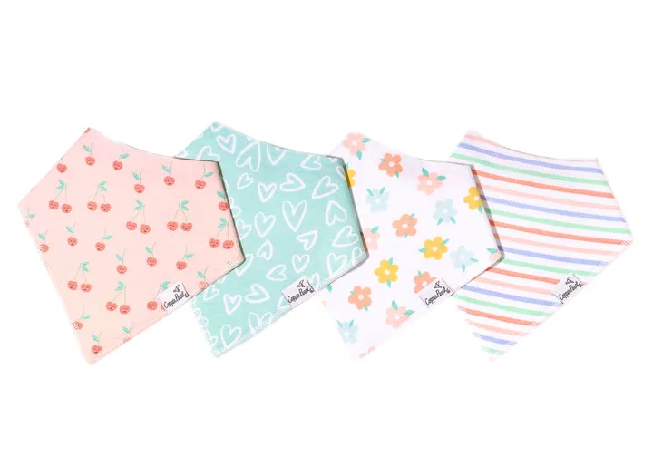 Copper Pearl Bandana Bib 4 Piece Set