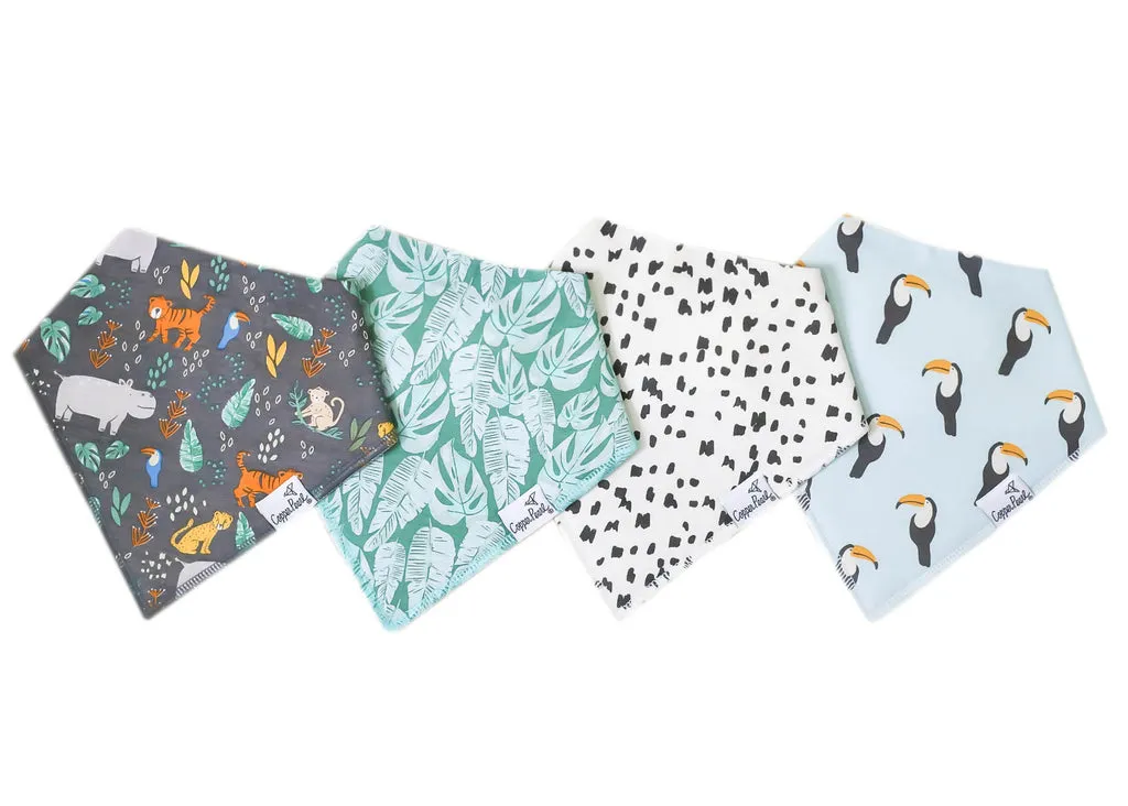Copper Pearl Bandana Bib 4 Piece Set