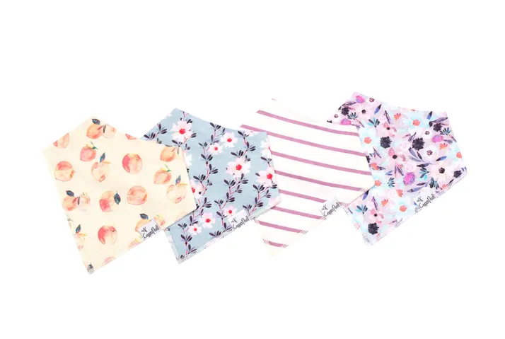 Copper Pearl Bandana Bib 4 Piece Set