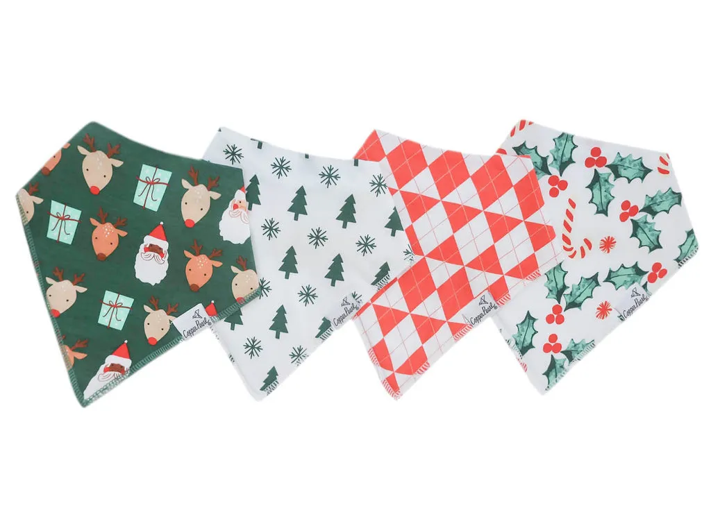 Copper Pearl Bandana Bib 4 Piece Set