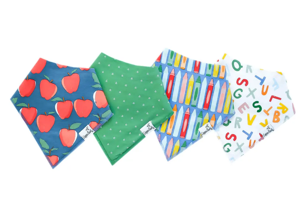 Copper Pearl Bandana Bib 4 Piece Set