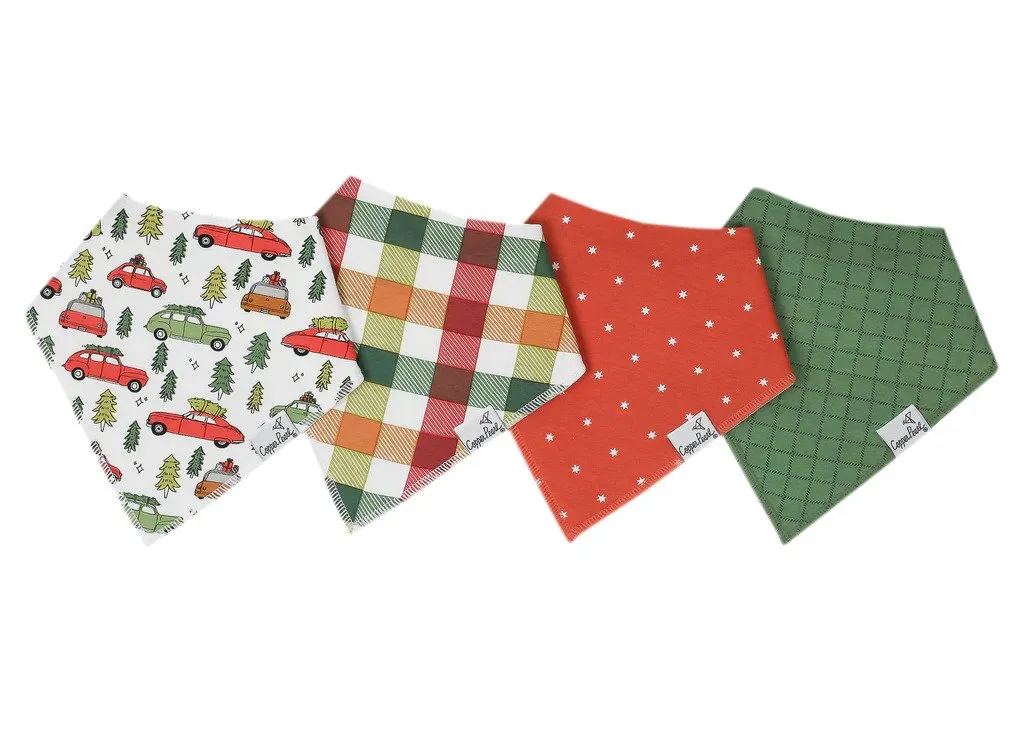Copper Pearl Bandana Bib 4 Piece Set
