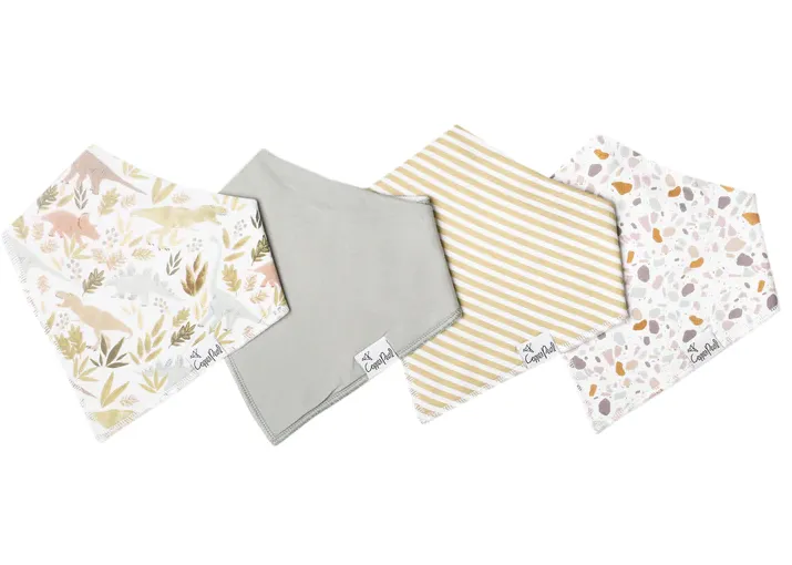 Copper Pearl Bandana Bib 4 Piece Set