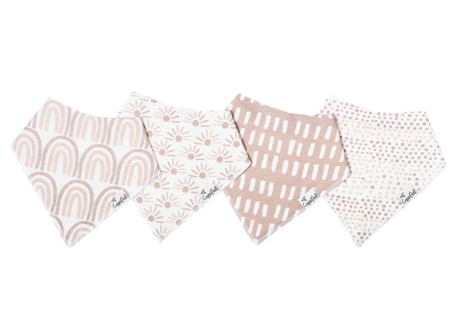 Copper Pearl Bandana Bib 4pk