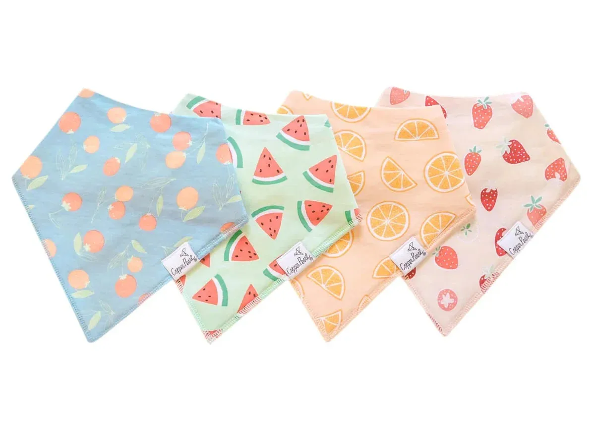 Copper Pearl Bandana Bib 4pk