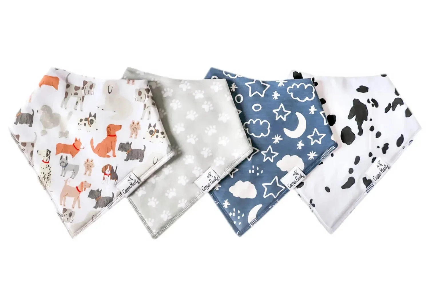 Copper Pearl Bandana Bib 4pk