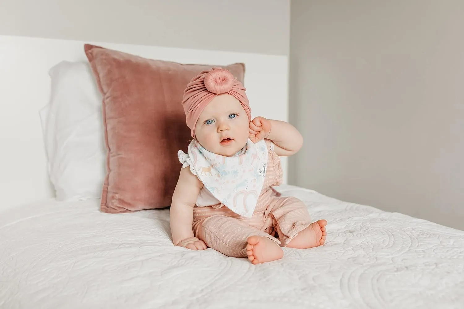 Copper Pearl Bandana Bib Set: Whimsy