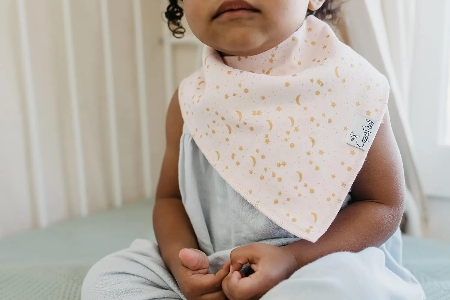 Copper Pearl Bandana Bib Set: Whimsy