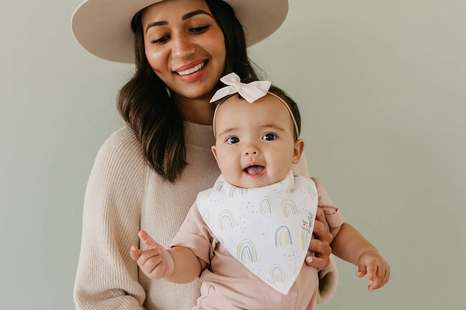 Copper Pearl Bandana Bib Set: Whimsy