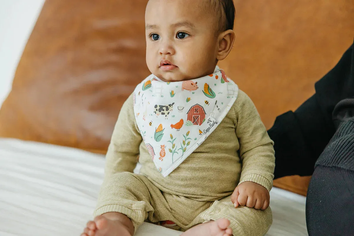 Copper Pearl Bandana Bibs / Farmstead
