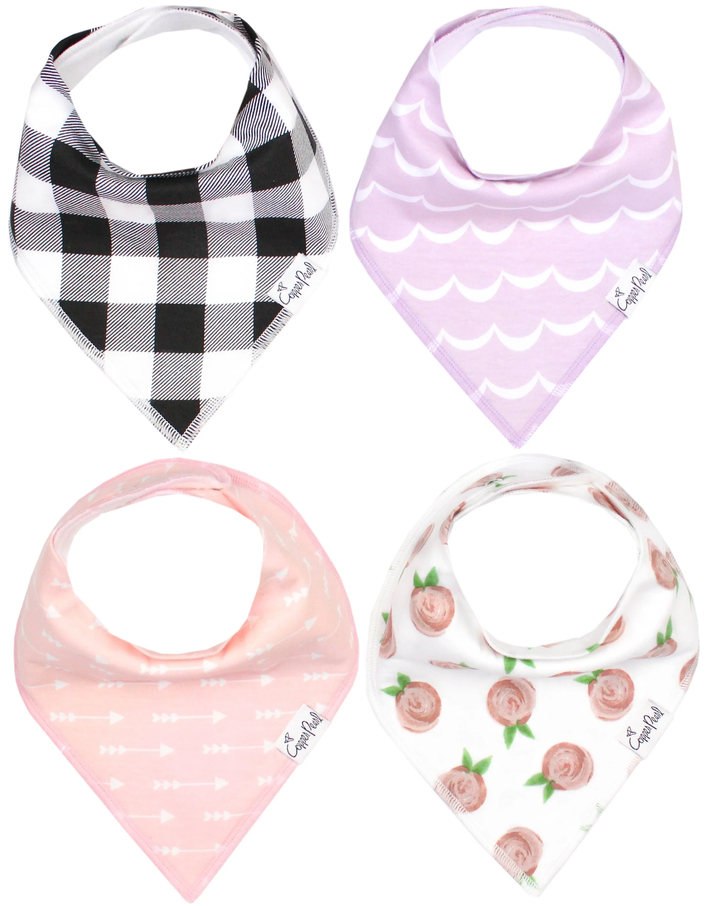 Copper Pearl Rosie Bandana Bib Set