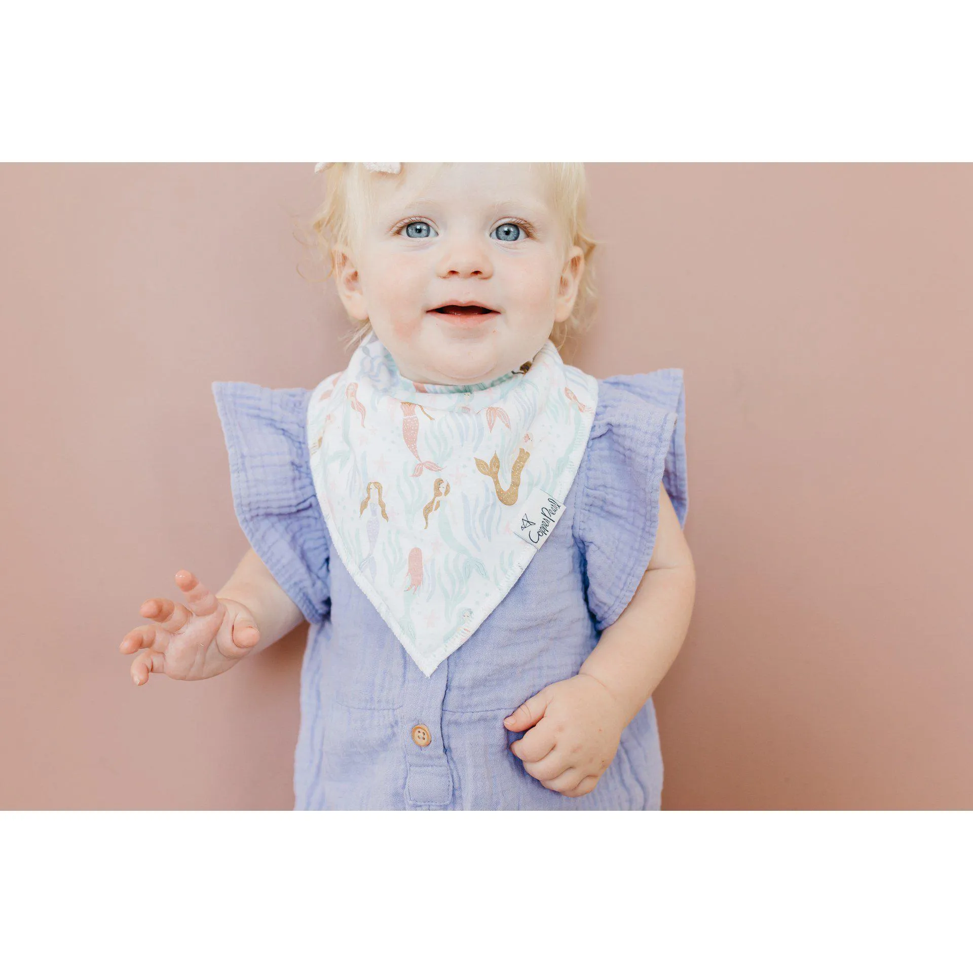 Coral Baby Bandana Drool Bibs