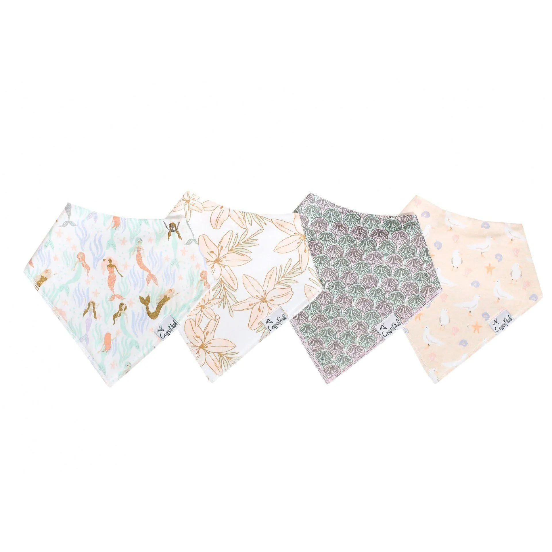 Coral Baby Bandana Drool Bibs