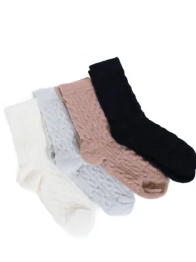 Cozy Nights Patterned Fuzzy Socks