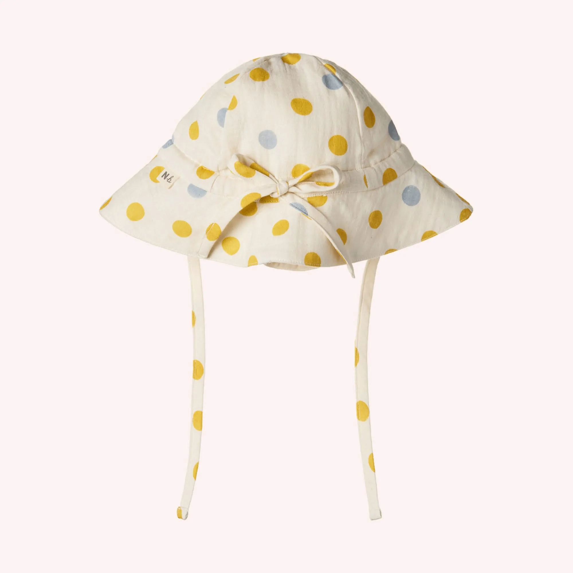 Crinkle Muslin Sunhat - Polka Dot Print