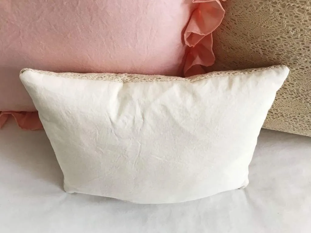 Crochet Lace Boho Baby Crib Pillow