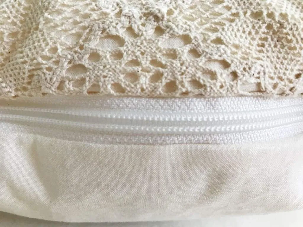 Crochet Lace Boho Baby Crib Pillow