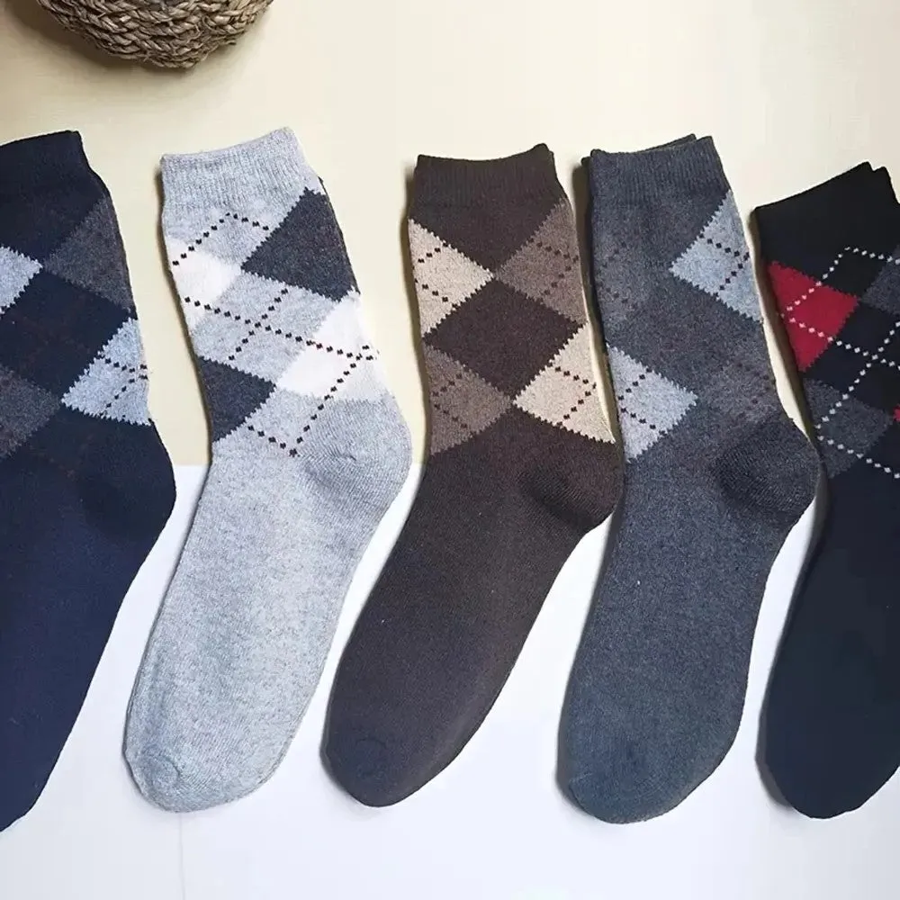 FrostGuard Men's Wool Crew Socks - 5 Pairs