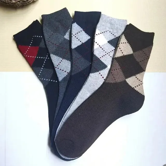 FrostGuard Men's Wool Crew Socks - 5 Pairs