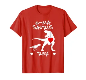 G-ma Saurus T Rex Dinosaur T Shirt Mother Day Gift