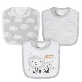 Gerber® 3-Pack Baby Unisex Lamb Terry Bibs