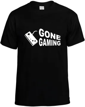 Gone Gaming Cool Hobby Gamer Unisex T-Shirt Novelty Graphic Tee Shirt