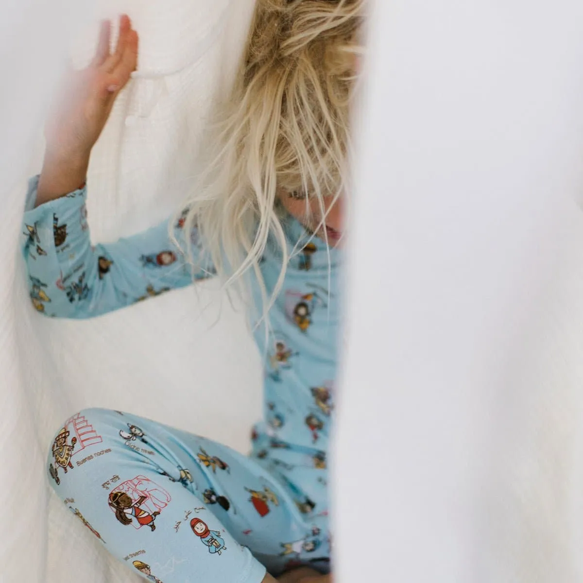 Goodnight World Bamboo Kids Pajamas