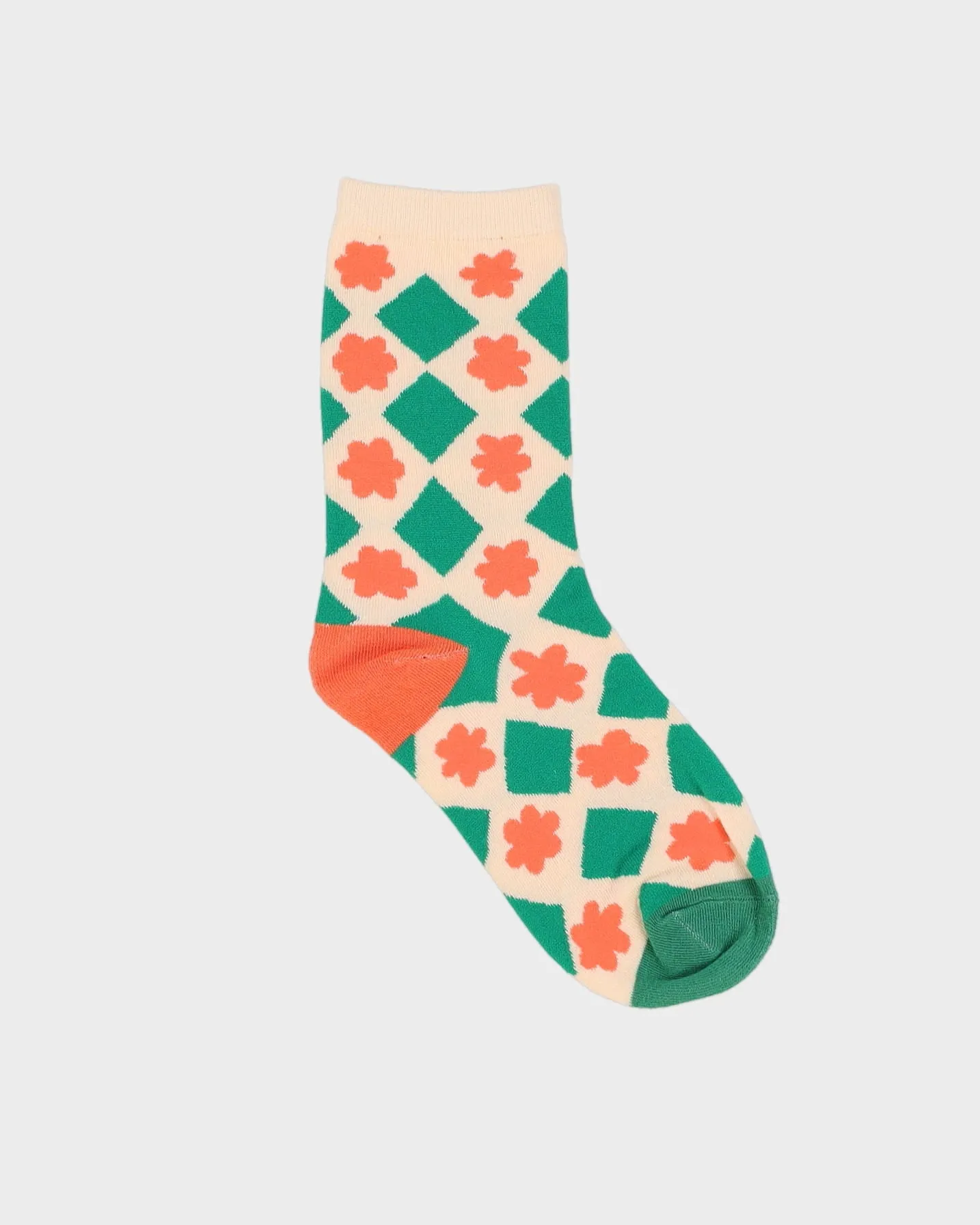 Green / Orange Patterned Socks
