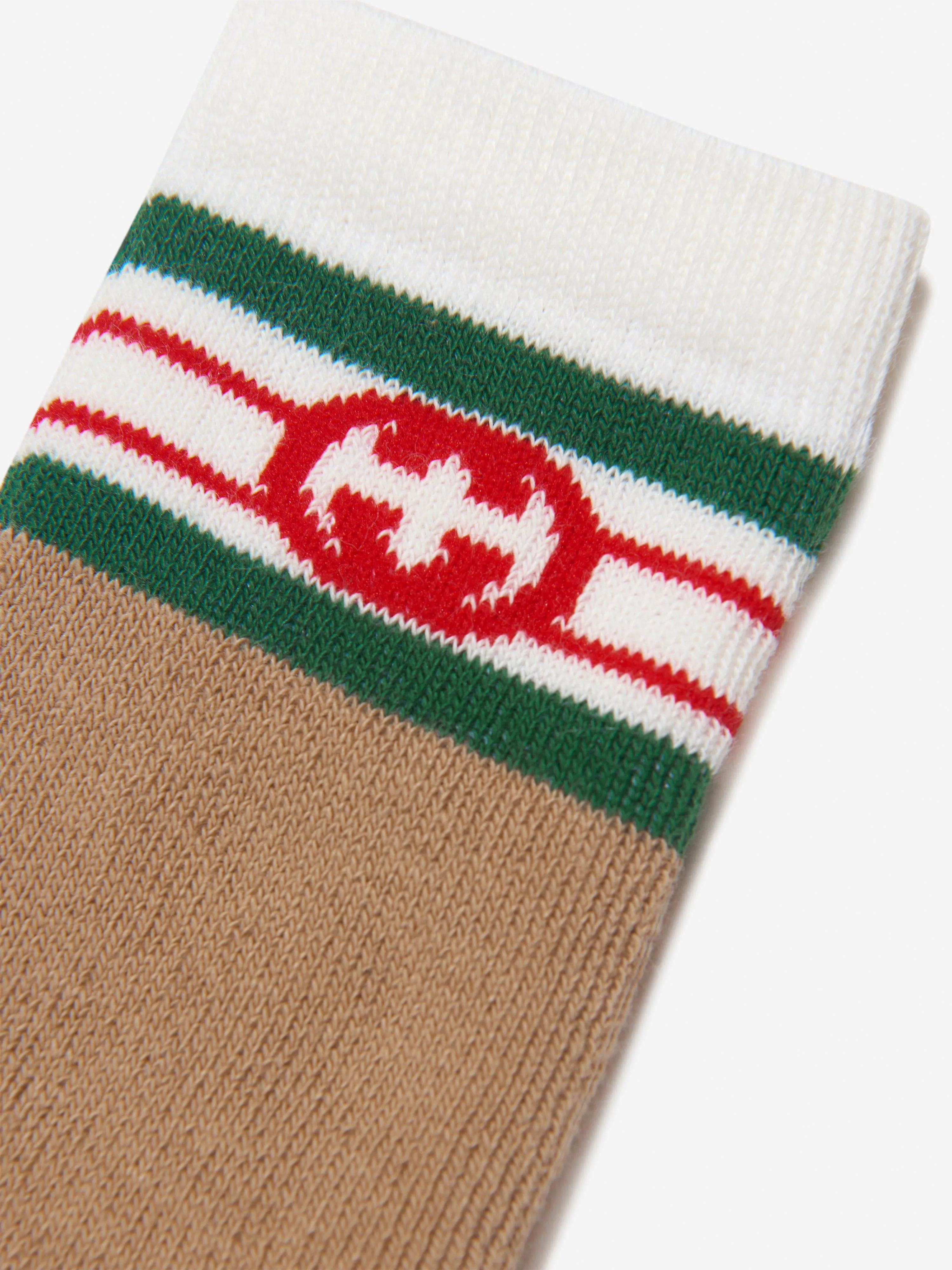 Gucci Baby Interlocking G Socks in Brown