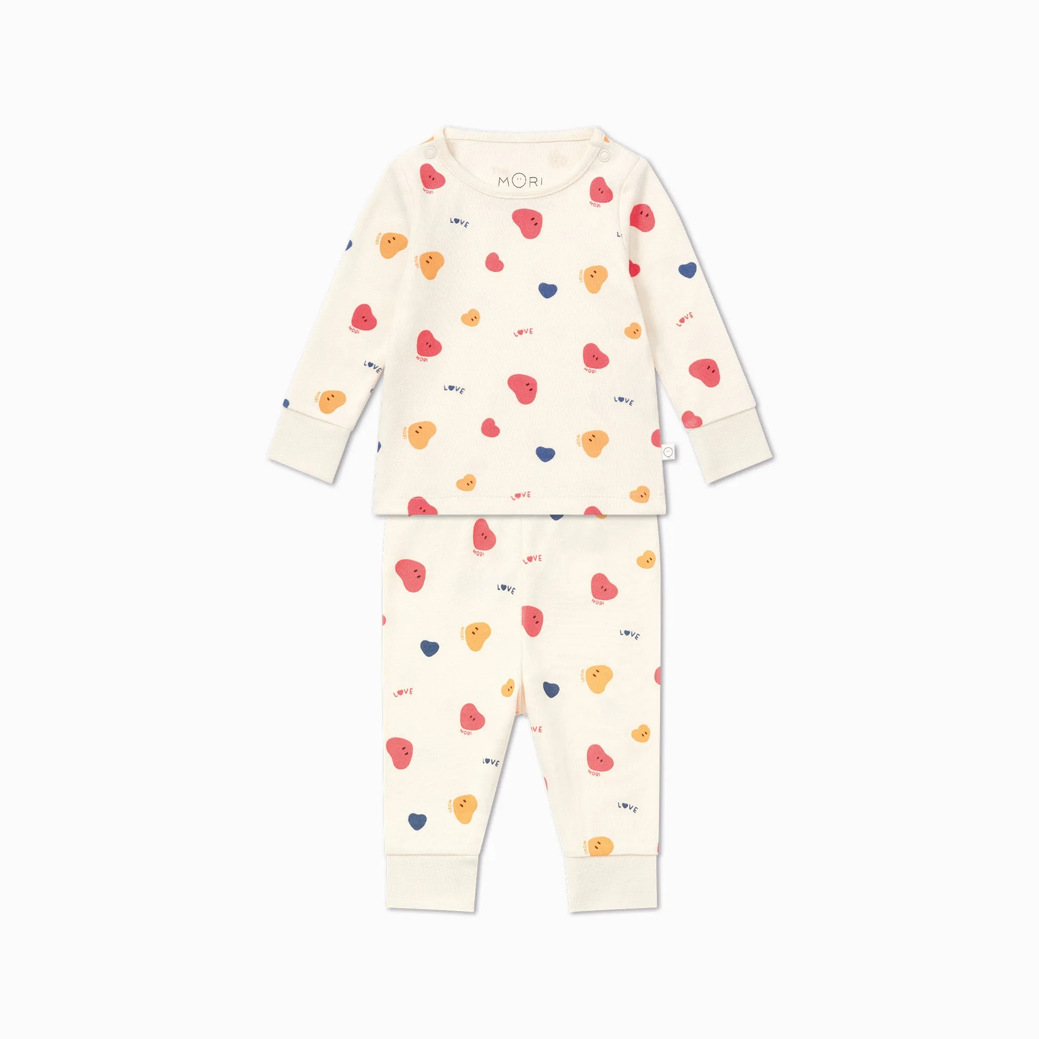 Heart Print Pajama Set
