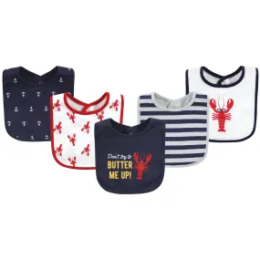 Hudson Baby Cotton Bibs, Butter Me Up Lobster