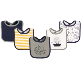 Hudson Baby Cotton Bibs, Sea Captain
