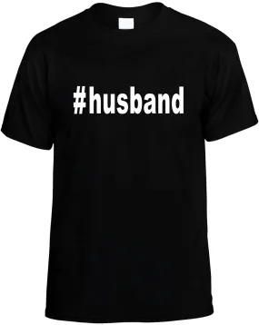#Husband Hashtag Cool Groom Unisex T-Shirt Novelty Graphic Tee Shirt