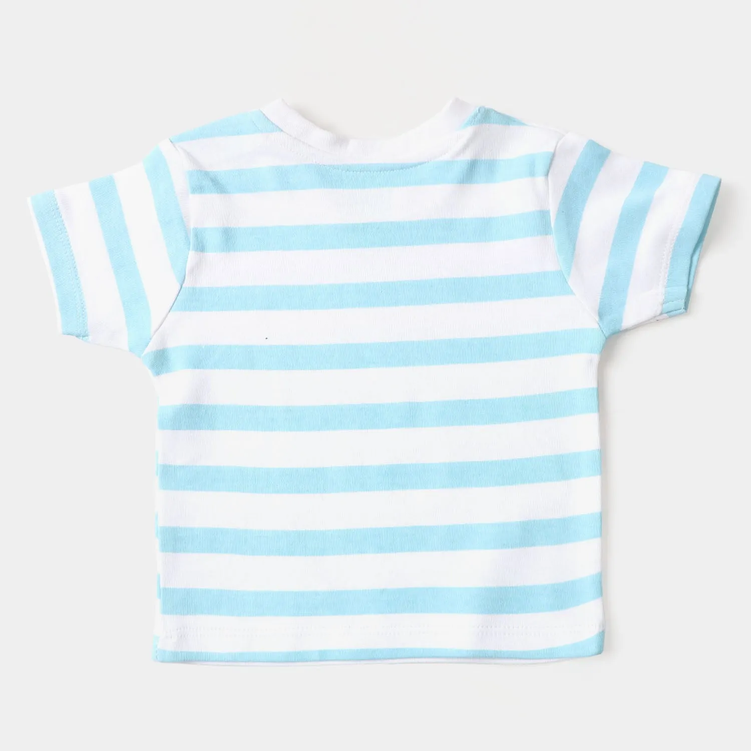 Infant Boys Set 2 PC Elephant & Striper - White