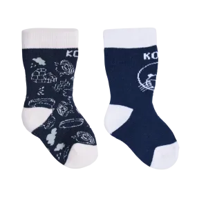 Kombi Adorable Twin Pack Infant Sock