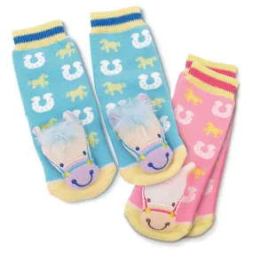 Lil Traveller Baby Horse Rattle Socks